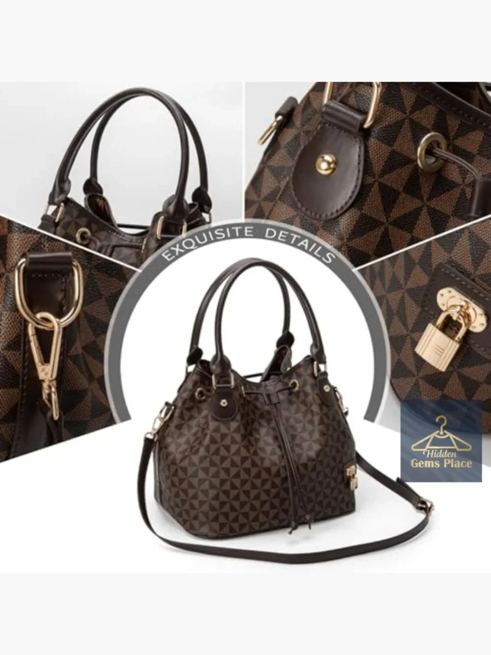 West Hobo Bucket Purse Drawstring Closure Shoulder Tote With Pockets